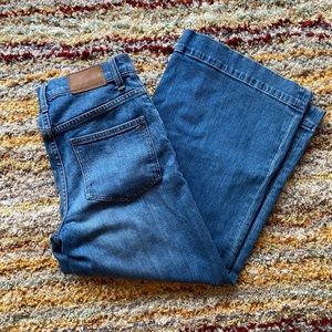 Madewell Wide Leg Cropped Jeans size 25